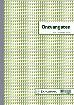 Kasboek Exacompta Manifold ontvangsten dupli 50vel NL