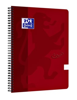 Spiraalblok Oxford Touch A4 lijn 140 pagina's 80gr rood
