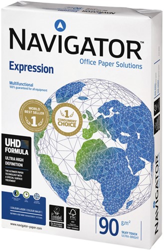 Kopieerpapier Navigator Expression A3 90gr wit 500vel