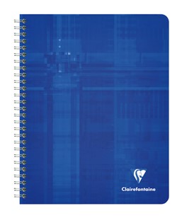 Schrift Clairefontaine A5+ ruit 5x5mm 120 pagina's 90gr assorti
