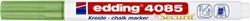 Krijtstift edding 4085 by Securit rond 1-2mm metallic groen