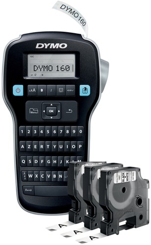 Labelprinter Dymo LabelManager 160 draagbaar azerty 12mm zwart valuepack-3