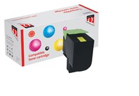 Tonercartridge Quantore alternatief tbv Lexmark 80C2HY0 geel