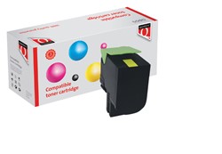 Tonercartridge Quantore alternatief tbv Lexmark 80C2HY0 geel