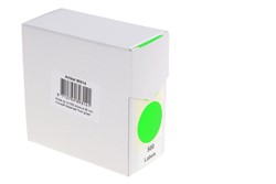 Etiket Rillprint 35mm 500st op rol fluor groen
