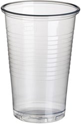 Beker Papstar 200ml Ø 70.3mm PP transparant 100 stuks