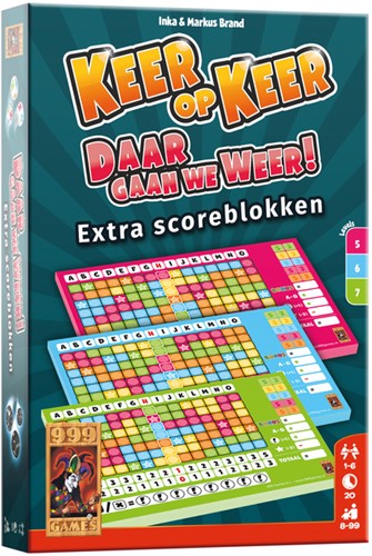 Scoreblok Keer op Keer level 5,6 en 7