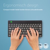 Toetsenbord R-Go Ergonomisch Compact Break QWERTY zwart-2