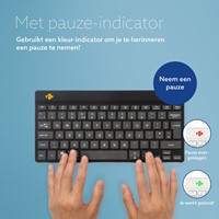 Toetsenbord R-Go Ergonomisch Compact Break QWERTY zwart-3
