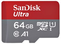 Geheugenkaart Sandisk MicroSDXC Ultra 64GB (140mb/s C10 - SDA UHS-I)