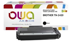 Toner OWA alternatief tbv Brother TN-2420BK zwart