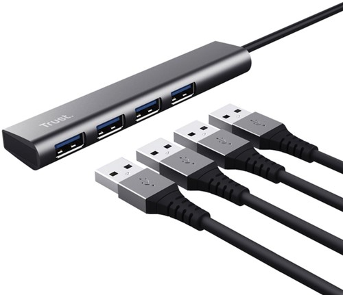 Hub Trust Halyx 4-port USB-A zilver-3