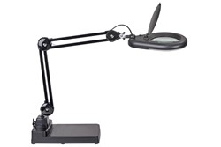 Loeplamp MAUL Viso LED met voet zwart