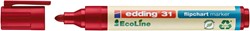 Viltstift edding 31 EcoLine voor flipover rond 1.5-3mm rood