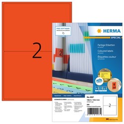 Etiket HERMA 4567 199.5x143.5mm rood 200 stuks