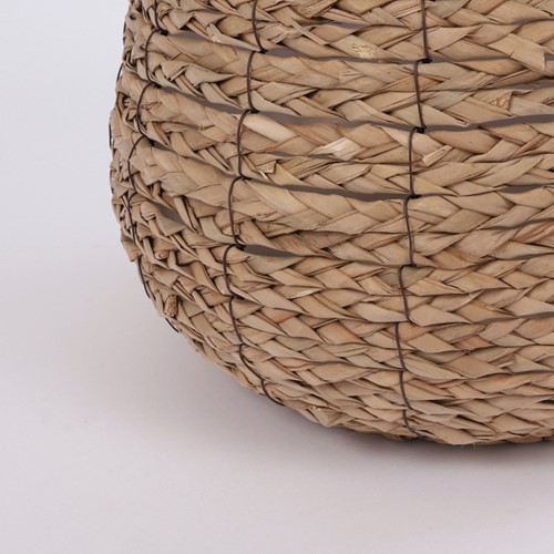Plantenmand Mica Avalon zeegras rond 31x30cm lichtbruin-3