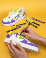 Paintmarker Uni POSCA Groovy Colours assorti metalen koffer à 20 stuks-2