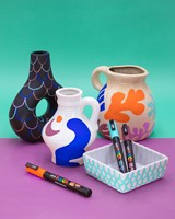 Paintmarker Uni POSCA Groovy Colours assorti metalen koffer à 20 stuks-7