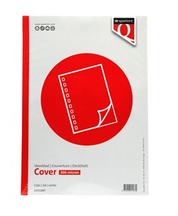 Voorblad Quantore A4 PP 300 micron wit 100 stuks