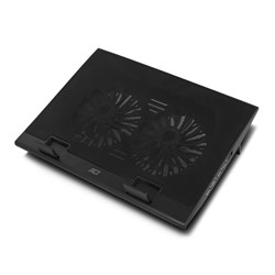 Laptopstandaard ACT 2 standen met ventilator 4-p hub