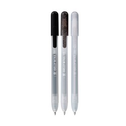 Gelschrijver Sakura Gelly Roll Special 08 klikfunctie set à 3 zilver