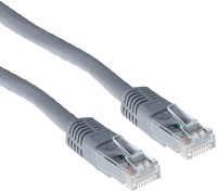 Kabel ACT U/UTP CAT6 patchkabel RJ45 Grijs 1 meter