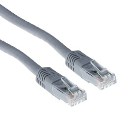 Kabel ACT U/UTP CAT6 patchkabel RJ45 Grijs 0.5 meter