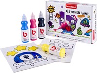 Stickerverf Bruynzeel met 2 sjablonen assorti 4 stuks-2