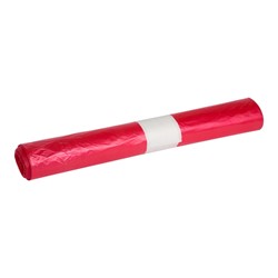 Afvalzak Propsac HDPE T25 70x110cm 120L rood rol à 20 stuks