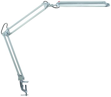 Bureaulamp MAUL Atlantic LED met tafelklem zilver
