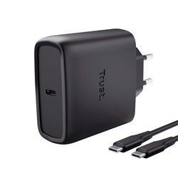 Oplader Trust Maxo 65W USB-C GAN zwart