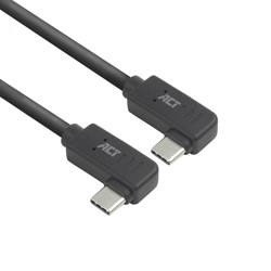 Kabel ACT USB-C hoek links/rechts 10Gbps 2m