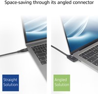 Kabel ACT USB-C hoek links/rechts 10Gbps 2m-3