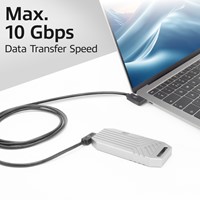 Kabel ACT USB-C hoek links/rechts 10Gbps 2m-3