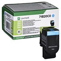 Tonercartridge Lexmark 71B20C0 blauw