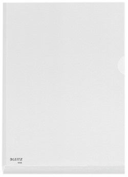 Insteekmap L-model Leitz premium A4 0.17mm PVC met expansievouw nerf 5 stuks