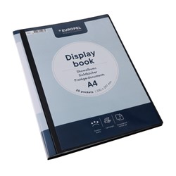 Showmap Europel Frontview A4 20-tassen antraciet