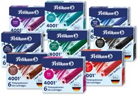 Inktpatroon Pelikan 4001 blauw/zwart 6 stuks-2