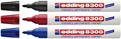 Viltstift edding 8300 industrie rond 1.5-3mm rood-3