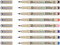Fineliner Sakura Pigma Micron 0.4mm blister à 8 stuks assorti-3