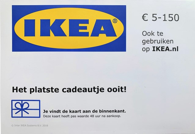 Cadeaukaart LEEG IKEA ENV bij Kantoor en Kopie