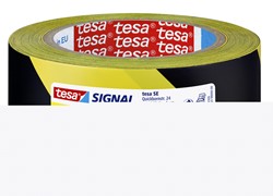 Waarschuwings- en markeringstape tesa® Signal Universal 66mx50mm geel/zwart