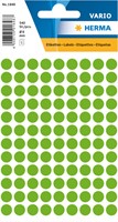Etiket HERMA 1848 rond 8mm fluor groen 540 stuks