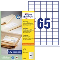 Etiket Avery LR3666 38x21.2mm recycled wit 6500 stuks-2
