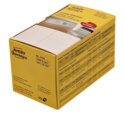Frankeeretiket Avery Zweckform 3434 128x38mm 1000 etiketten