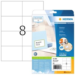 Etiket HERMA 5062 105x74mm premium wit 200 stuks