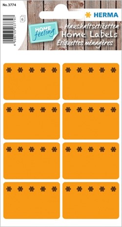 Etiket HERMA 3774 26x40mm diepvries oranje 48 stuks