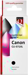 Inktcartridge Quantore alternatief tbv Canon CLI-571XL zwart