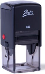 POSTA Q20 stempel max tekstoppervlakte 19x19mm