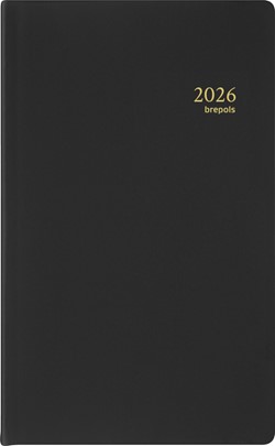 Agenda 2026 Brepols Breform Seta 1dag/1pagina zwart